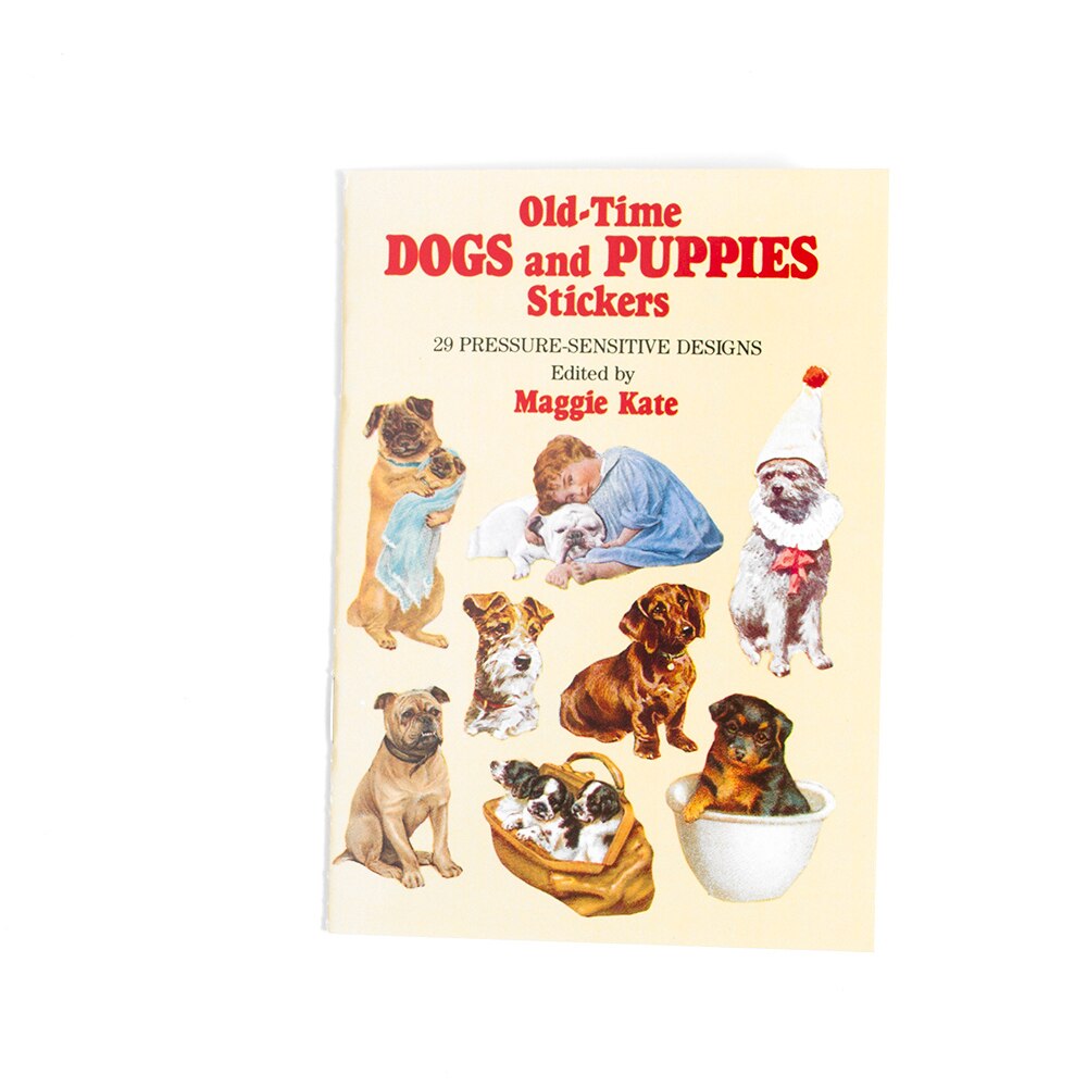 Dover, Stickers, Art & School, Little Sticker Book, Old Time, Dogs & Pups, 3817